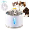 2.4L Automatic Pet Water Fountain with LED Electric Mute Water Feeder USB Drinker Bowl Pet Drinking Fountain Dispenser