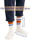 Fun Novelty Socks for Women Striped Retro Crew Socks Sporty Calf Socks Casual Cotton Socks Women