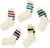 Fun Novelty Socks for Women Striped Retro Crew Socks Sporty Calf Socks Casual Cotton Socks Women