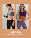 Sweet Sweat Waist Trimmer &#39;Toned&#39; for Women and Men | Premium Waist Trainer Belt to Tone Your Stomach &amp; Sweat More!