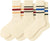 3 Pairs Striped Crew Socks Retro Tube Socks Vintage Slouch Socks for Women