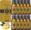 10 Pack Belly Drainage Ginger Oil, Ginger Oil Lymphatic Drainage Massage Oil, Natural Lymphatic Drainage Ginger Oil,Ginger Massage Oil,Plant Aroma Oil, Natural Ginger Essential Oil