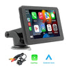 Universal 7-Inch Wireless Apple Carplay Android Car Touch Screen TV Video Player Bluetooth USB Mirror Link with 12-Light Camera