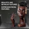 &quot;Black Woman Head Incense Burner - Stylish Holder for Aromatic Headscents&quot;