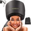 Hooded Hair Dryer W/A Headband Integrated That Reduces Heat around Ears &amp; Neck - Hair Dryer Hooded Diffuser Cap for Curly, Speeds up Drying Time, Safety Deep Conditioning at Home - Portable, Large